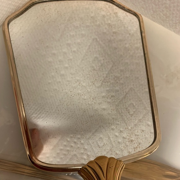 Vintage Gold Tone 5 Piece Vanity Set Complete Never Used - Picture 11 of 11